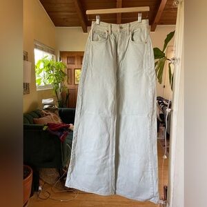 Free people wide leg Gia jeans